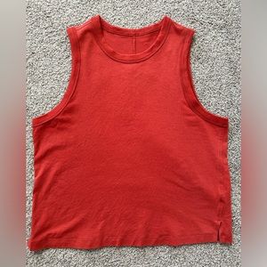 lululemon classic fit cotton blend tank top, soze 4, good condition